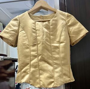 Satin Golden corset top