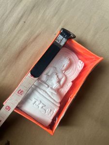 Elegant White Buddha Idol - 5 to 6 Inches