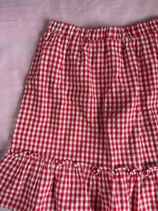 Red Gingham Skirt