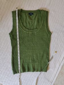 Green Knitted Tank Top