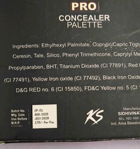 True Girl's Pro Concealer Palette Total New 5 In 1