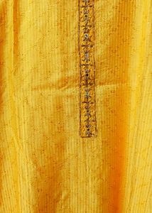 Yellow Embroidered Kurti