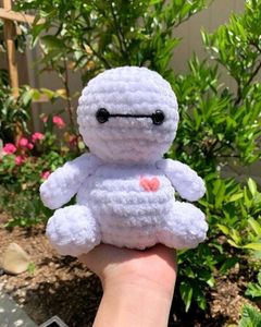Handmade Crochet Baymax Plush Toy