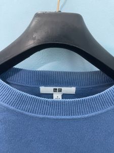 Blue Tie-Dye Pullover Sweater