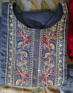 Embroidered Kurta Set with Dupatta