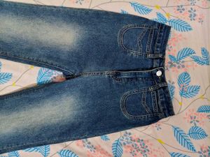 Vintage Flared Blue Denim Jeans