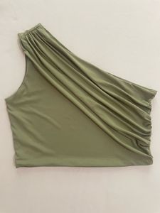 Chic One-Shoulder Ruched Top