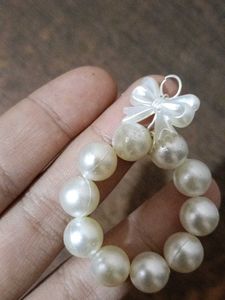 Pearls &amp; Flower Charm Jewellery Set