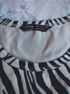 Zebra Print Cropped Top