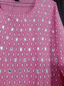 Paper Mirror Work Kurta❗