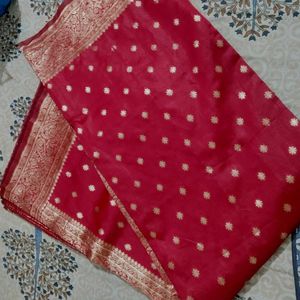 Elegant Red Banarasi Silk Saree