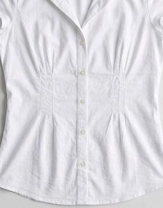 Classic White Button-Down Top