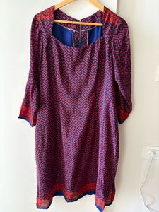 Stylish Geometric Print Dress
