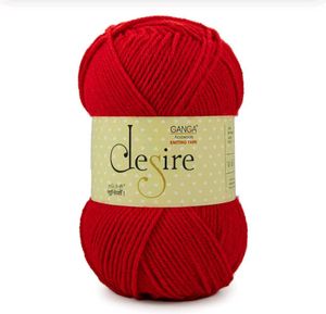 Ganga Desire Knitting Yarn - Red