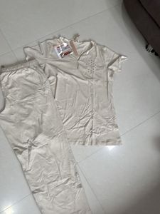 Cozy Pajama Set with Embellishments
