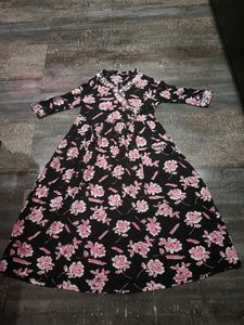 Black Floral Maxi Dress