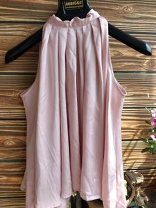 Elegant Pink Sleeveless Top