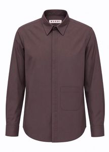 MARNI Men's Brown Cotton Shirt