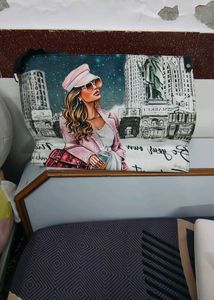 Fashionable New York City Print Shoulder Bag