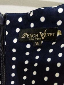 Chic Navy Polka Dot Dress