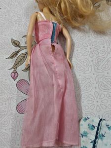 Old handmade Pink Sparkly Ruched Dress