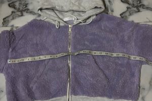 Cozy Purple Fleece Zip-Up Hoodie