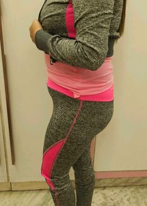 Gray &amp; Pink Activewear Set
