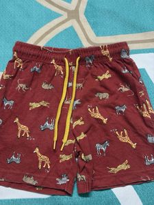 baby boy animal print shorts