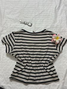 Striped Graphic Tee