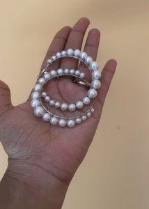 Pearl Hoop Earrings