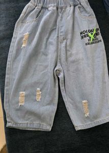 Stylish Boys' Tropical Shirt &amp; Jeans Set