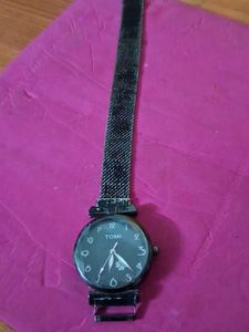 TOMI Silver-Tone Mesh Watch
