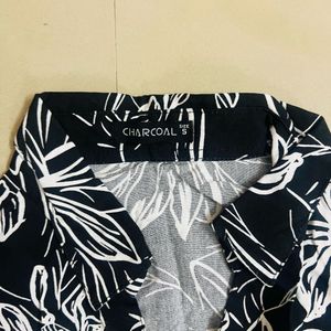Black &amp; White Floral Print Shirt 😍