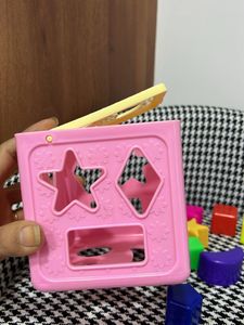 Shape Sorting Cube with 6Shapes-Activity
