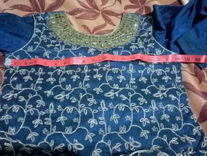 Blue &amp; Gold Salwar Suit