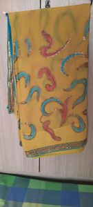 pure georgette saree