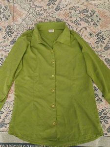 Vintage Green Long Sleeve Shirt