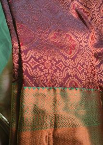 luxurious Coffee brown  &amp; Gold Silk saree