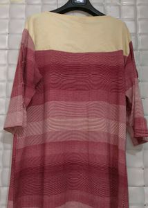 Premium Love Pink Striped Top 🤩