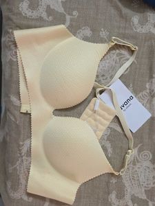 Comfortable Light Yellow push up Bra