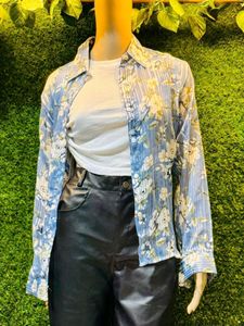 Floral Print Button Down Shirt