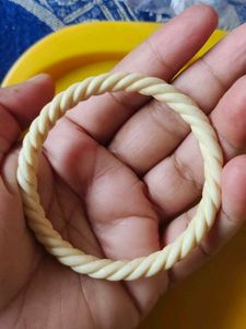 Real|Elephant Teeth|Ivory Bangle Pair