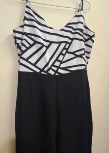 Chic Black &amp; White Jumpsuit