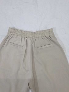 Zara Cream Wide Leg Trousers