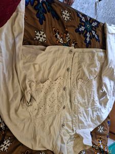 ONLY Beige Denim Jacket