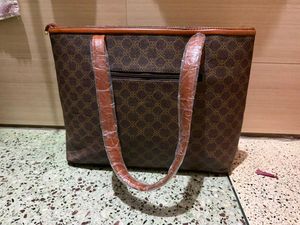 Stylish Brown Monogram Tote Bag