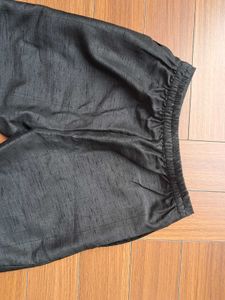 53) Black Silk Blend Pants- Price Drop