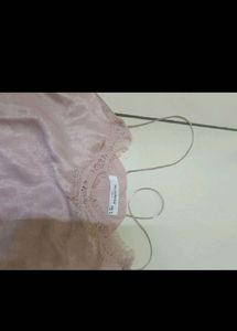 baby pink Y2k lace Top trim forever 21 zara