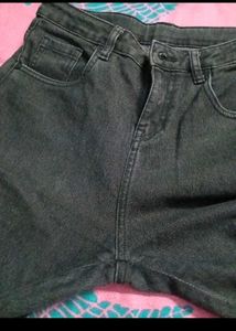 Black Flared Jeans with Neon Zippers