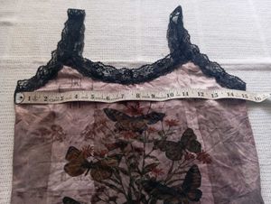Sheer Butterfly Print Tank Top